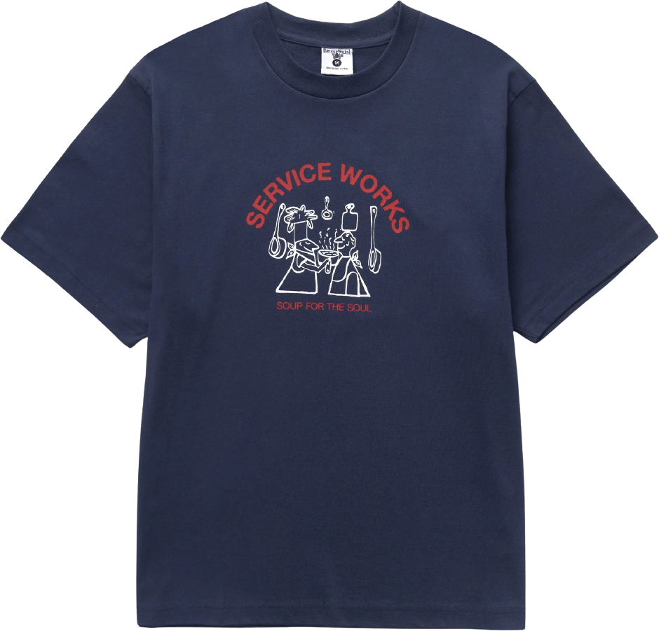 Service Works Soup For the Soul Tee Navy