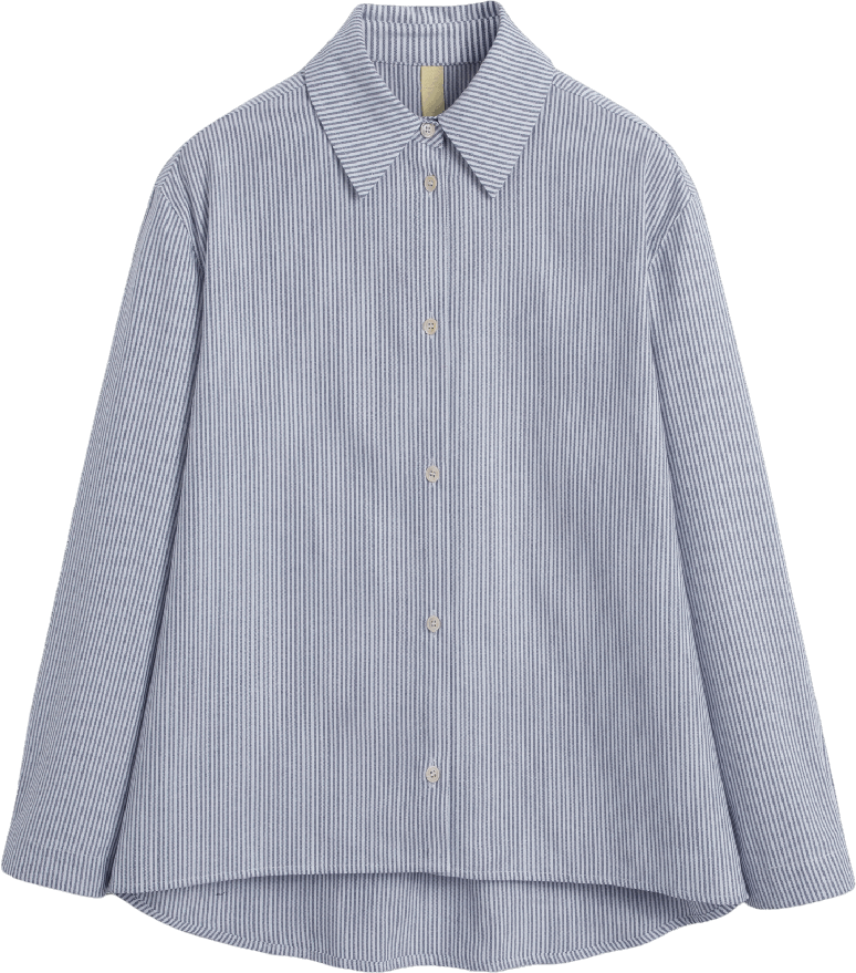 Brixtol Textiles Stella Dark Navy Stripe