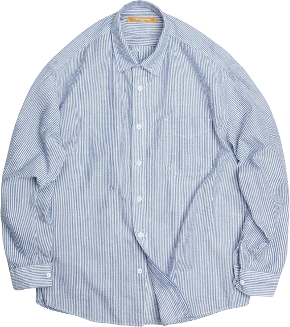 FrizmWorks OG Stripe Seersucker Shirt Blue