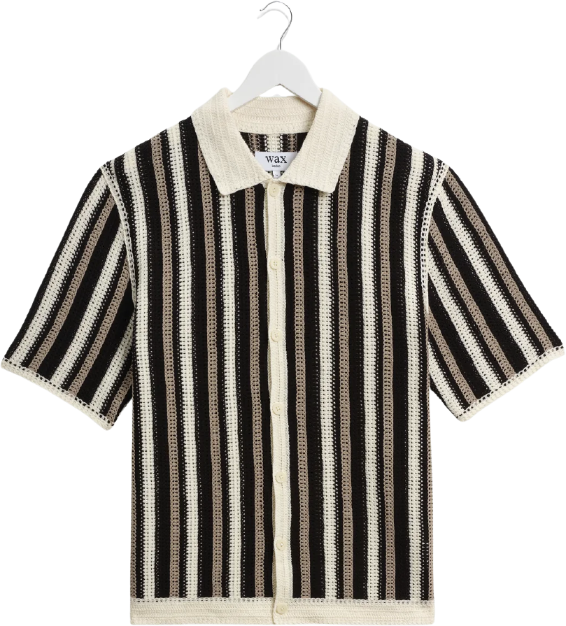 Wax London Porto S/S Polo Ecru/Black