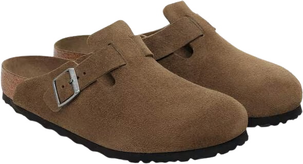 Birkenstock Boston SFB Suede Dark Tea Tonal Normal