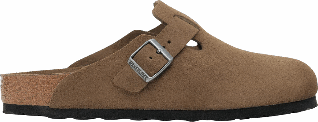 Birkenstock Boston SFB Suede Dark Tea Tonal Normal
