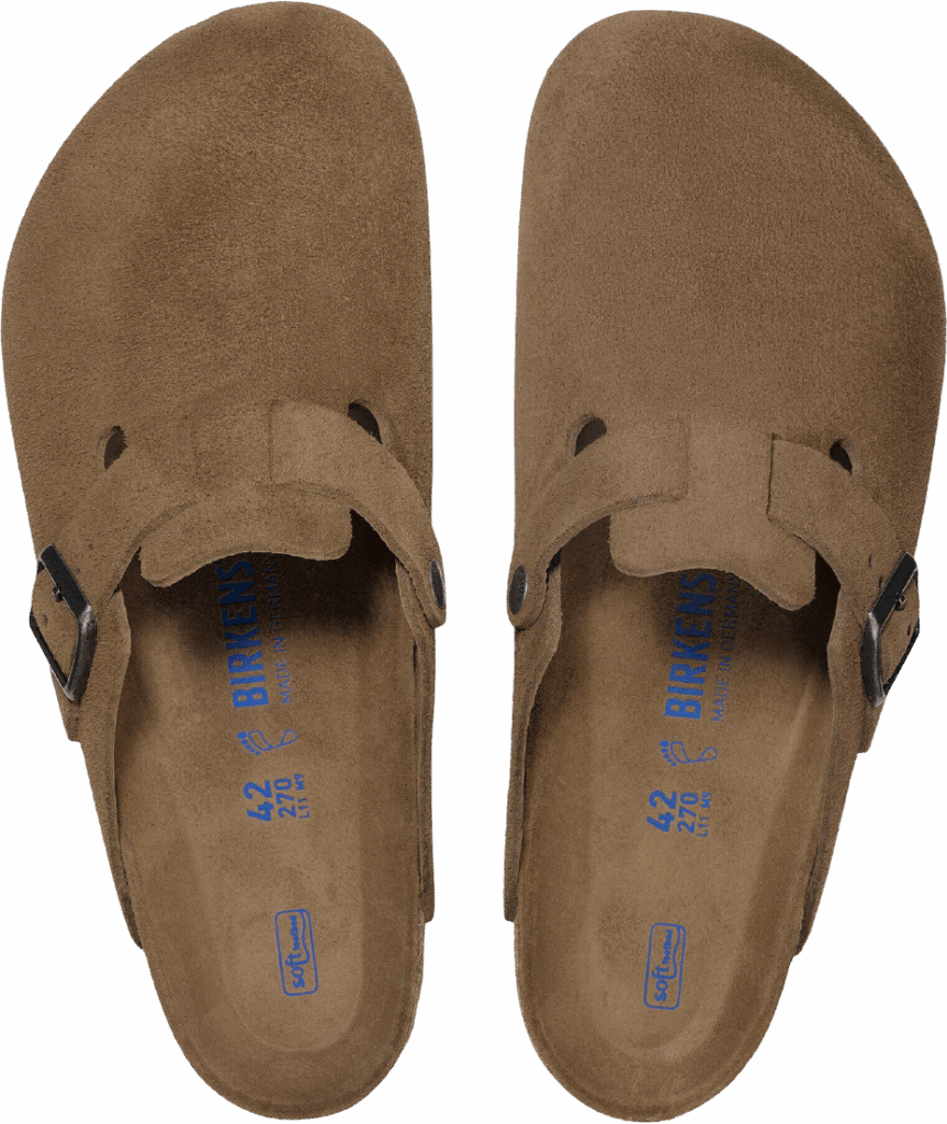 Birkenstock Boston SFB Suede Dark Tea Tonal Normal
