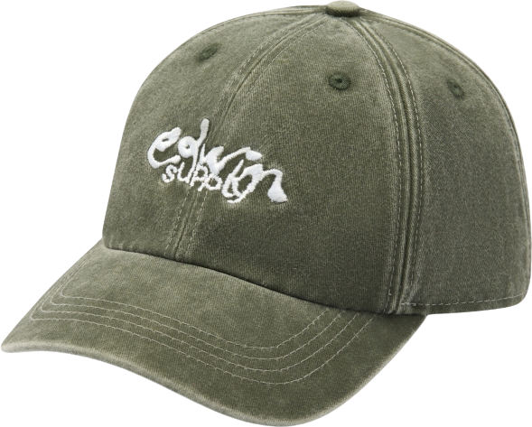 Edwin Soft Washed 6 Panel Cap Mediterranea