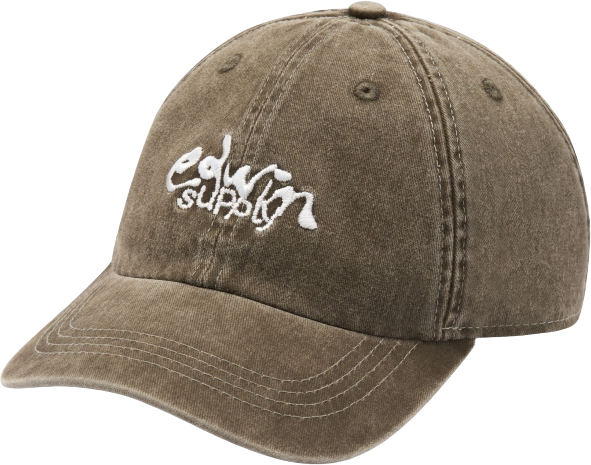 Edwin Soft Washed 6 Panel Cap Brown