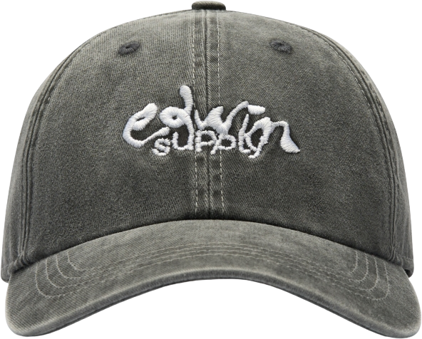 Edwin Soft Washed 6 Panel Cap Black