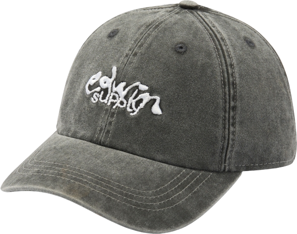 Edwin Soft Washed 6 Panel Cap Black