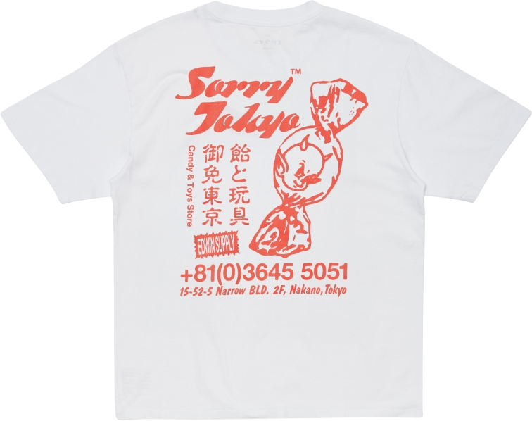 Edwin Sorry Tokyo T-Shirt White
