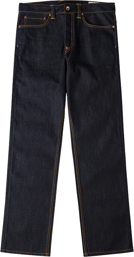 Evisu White Seagull Printed Pocket Jeans Raw Indigo
