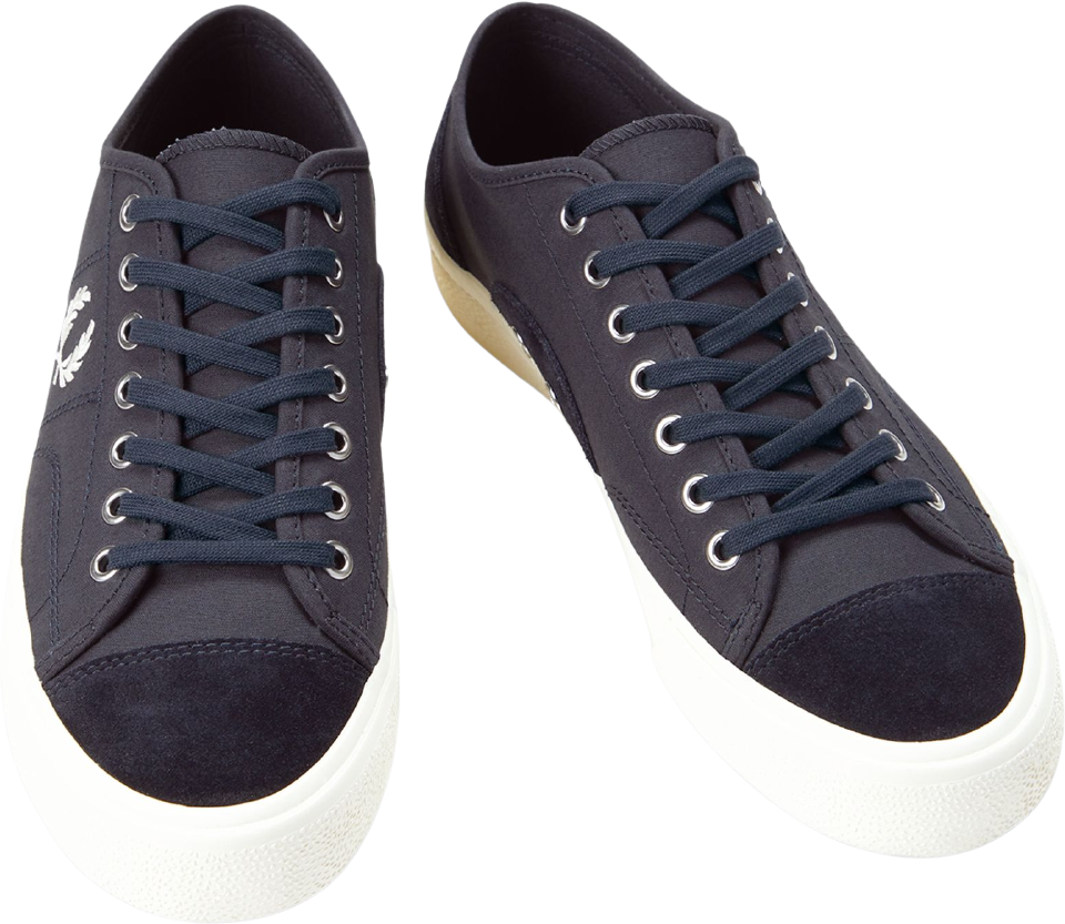 Fred Perry Hughes Canvas/Suede Navy/White/White