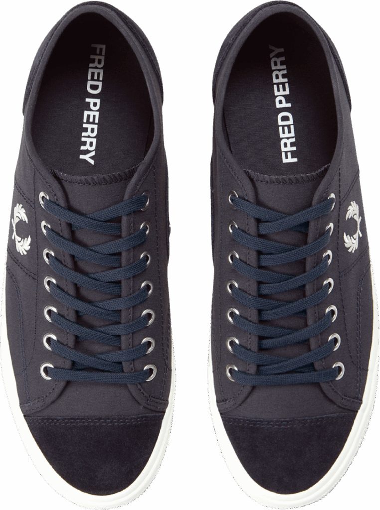 Fred Perry Hughes Canvas/Suede Navy/White/White