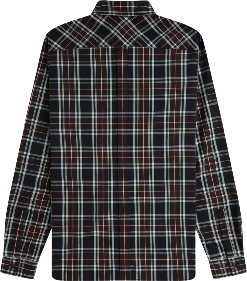 Fred Perry Classic Tartan Shirt Black