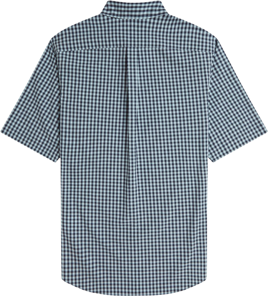 Fred Perry Gingham S/S Shirt Ball Boy Blue