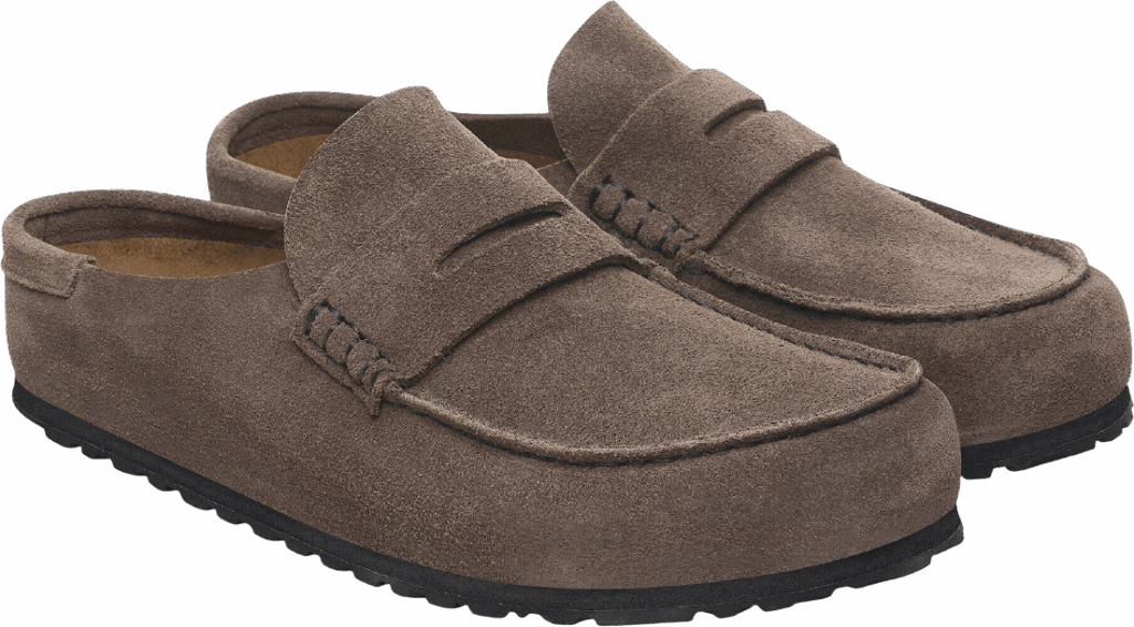 Birkenstock Naples Wrapped Suede Concretet Grey Normal
