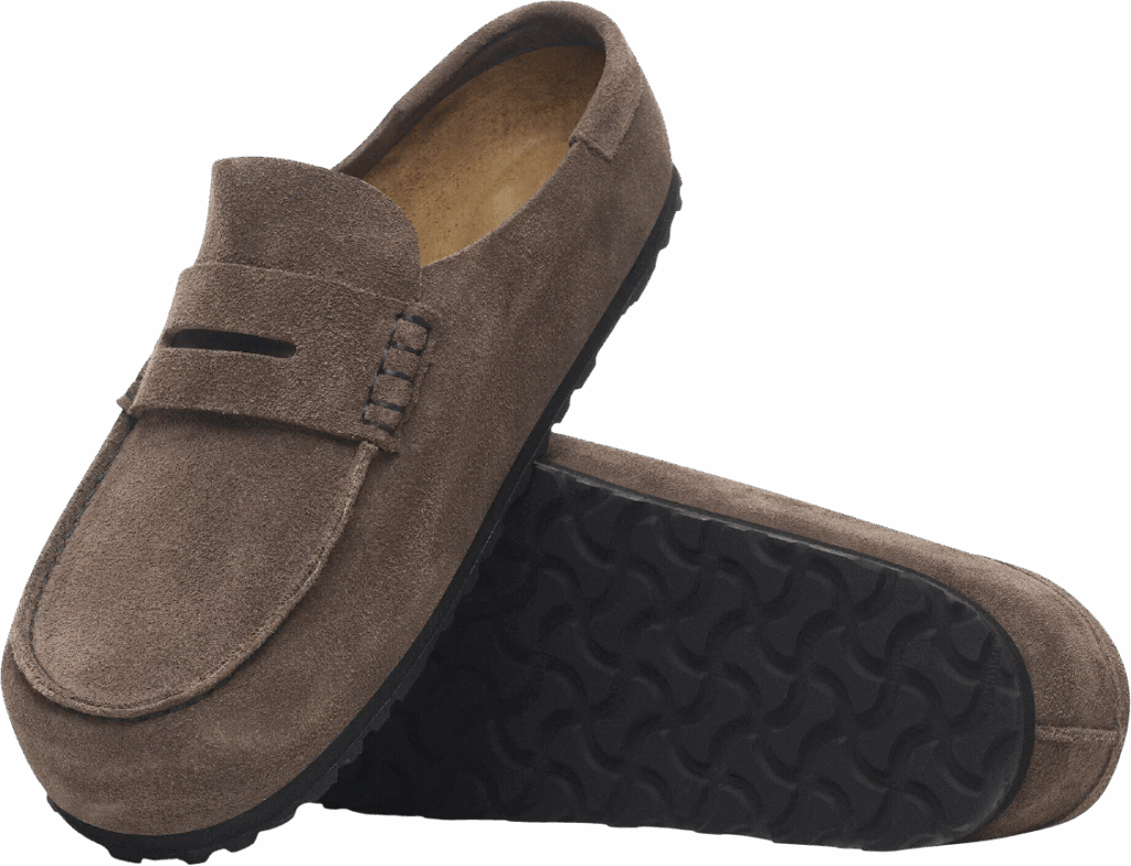 Birkenstock Naples Wrapped Suede Concretet Grey Normal