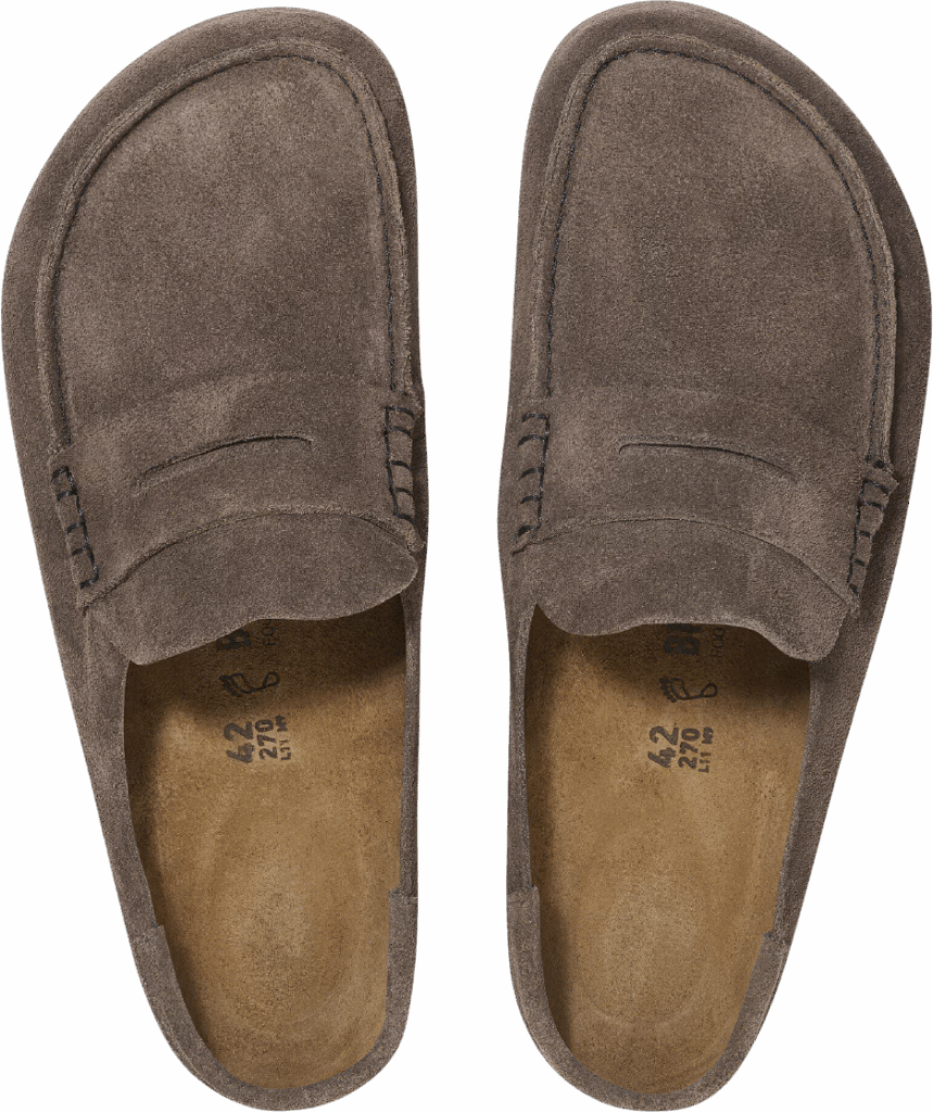 Birkenstock Naples Wrapped Suede Concretet Grey Normal