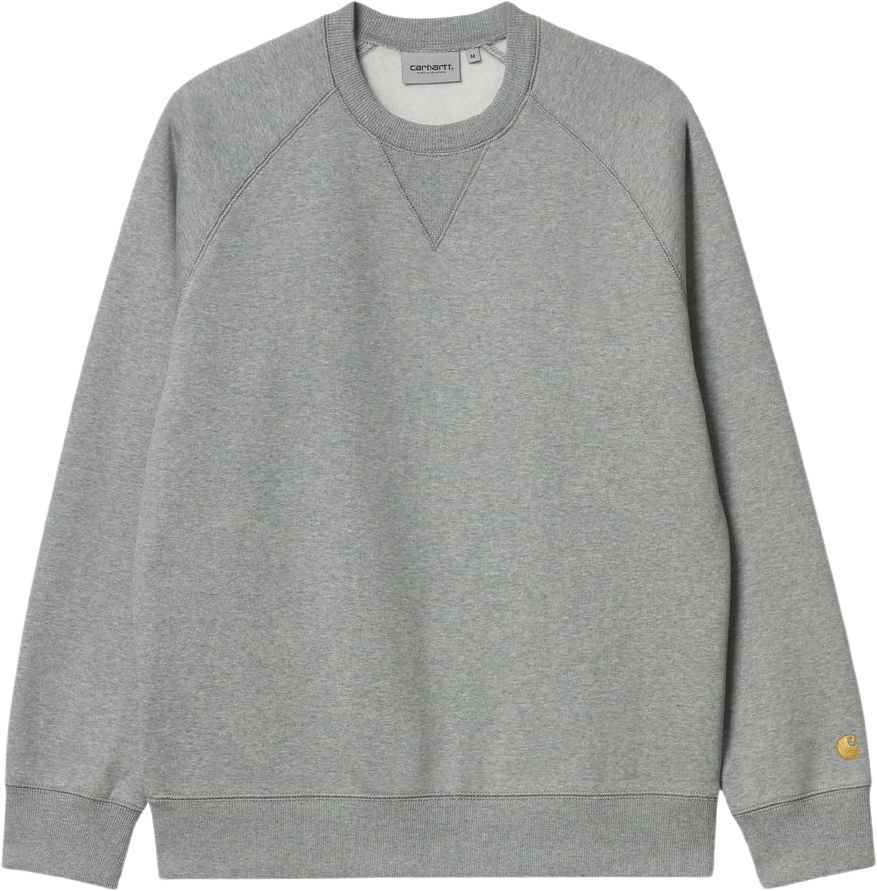 Carhartt WIP Chase Sweat Grey Heather/Gold
