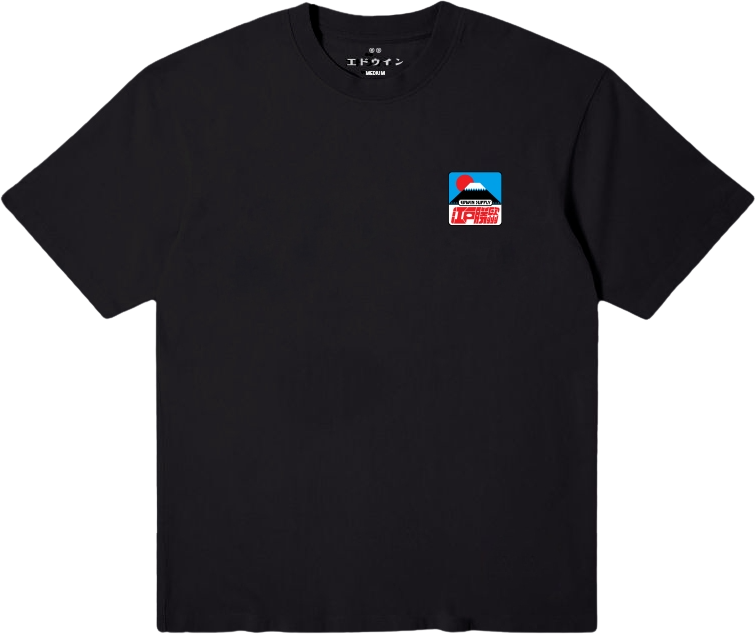 Edwin Sunset On Fuji San T-Shirt Black