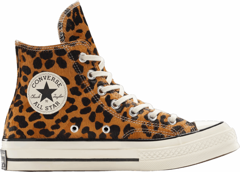 Converse Chuck 70 Leopard Pony Hair Black/Natural Ivory/Egret