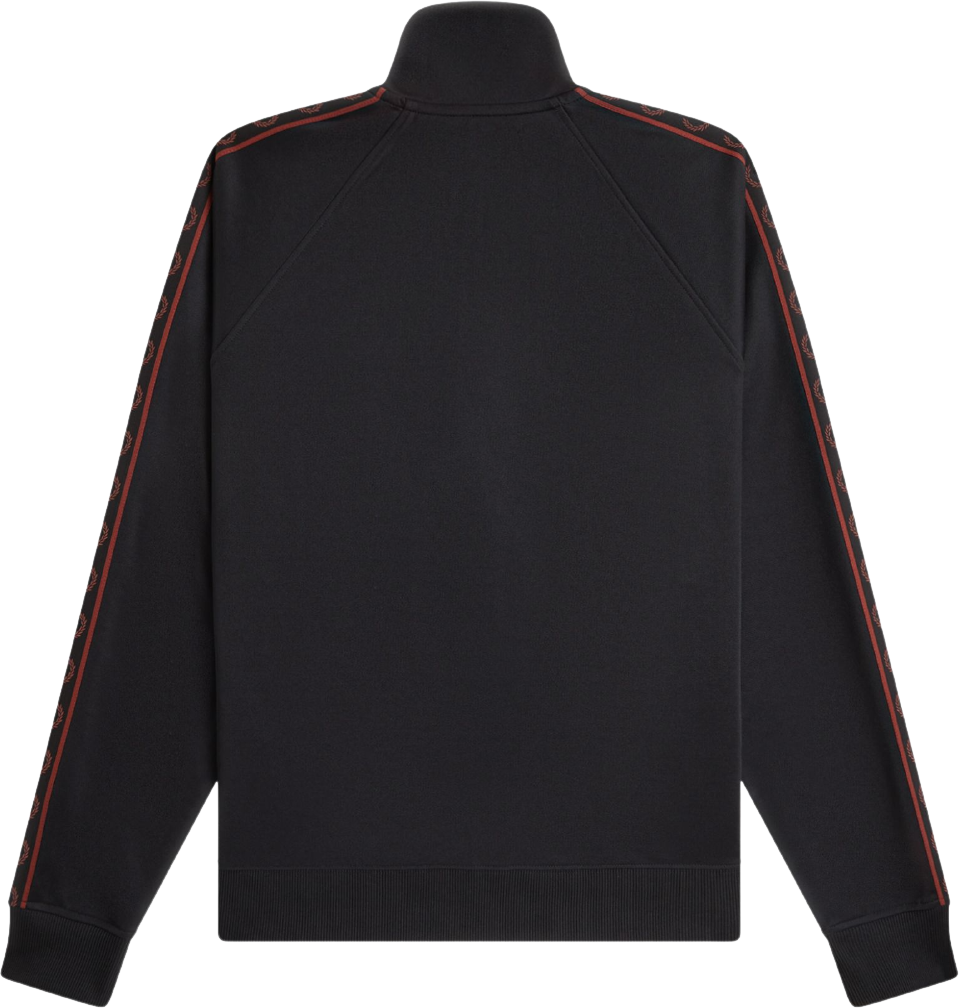 Fred Perry Contrast Tape Track Jacket Black
