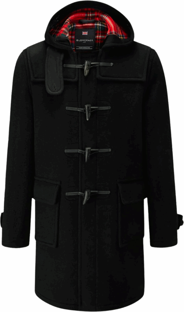 Gloverall Morris Duffle Black Royal Stewart