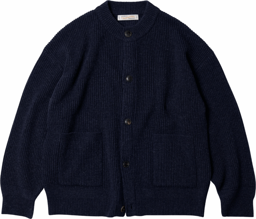 FrizmWorks Heavy Wool Cardigan Navy