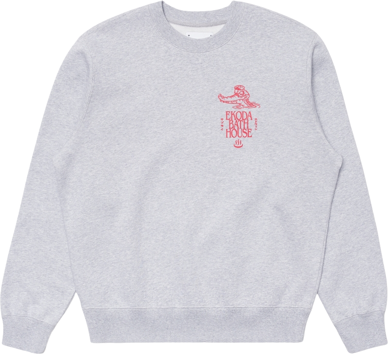 Edwin Ekoda Bath House Sweat Grey Marl