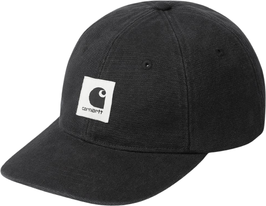 Carhartt WIP Canvas Cap Black Stone Washed