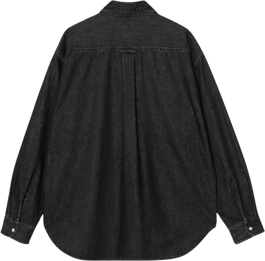 Carhartt WIP L/S Lucas Shirt Black Stone Washed