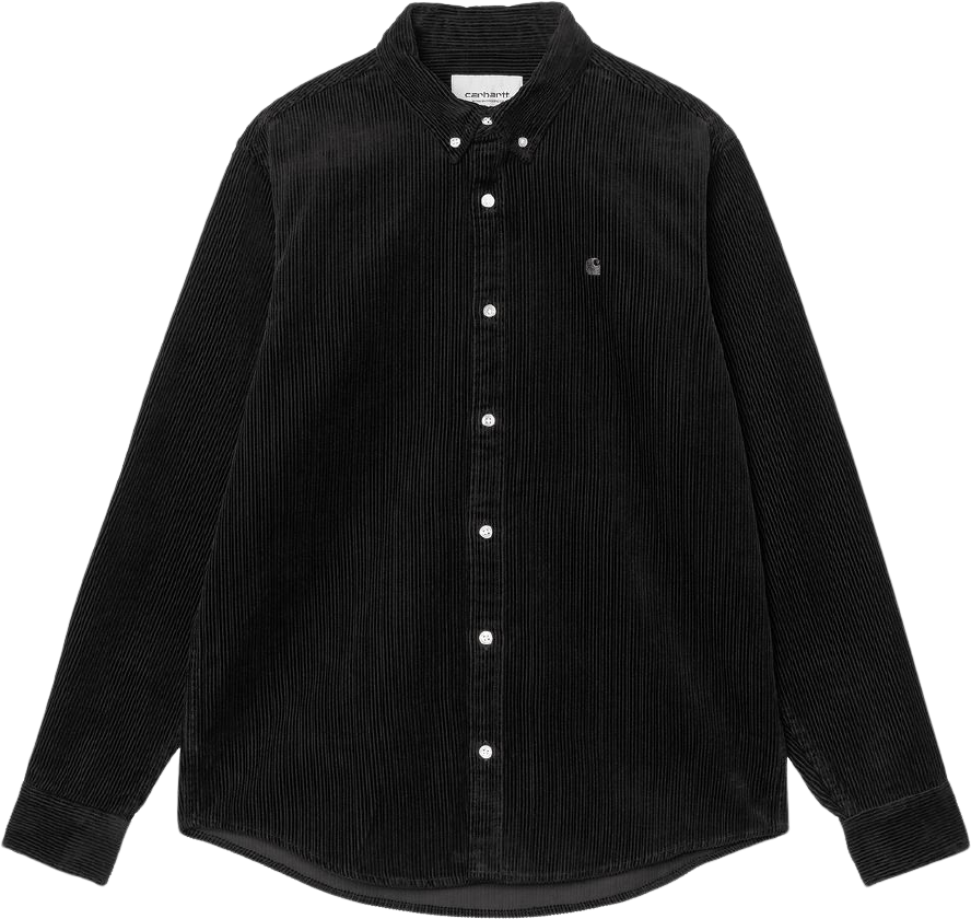 Carhartt WIP L/S Madison Cord Shirt Soot