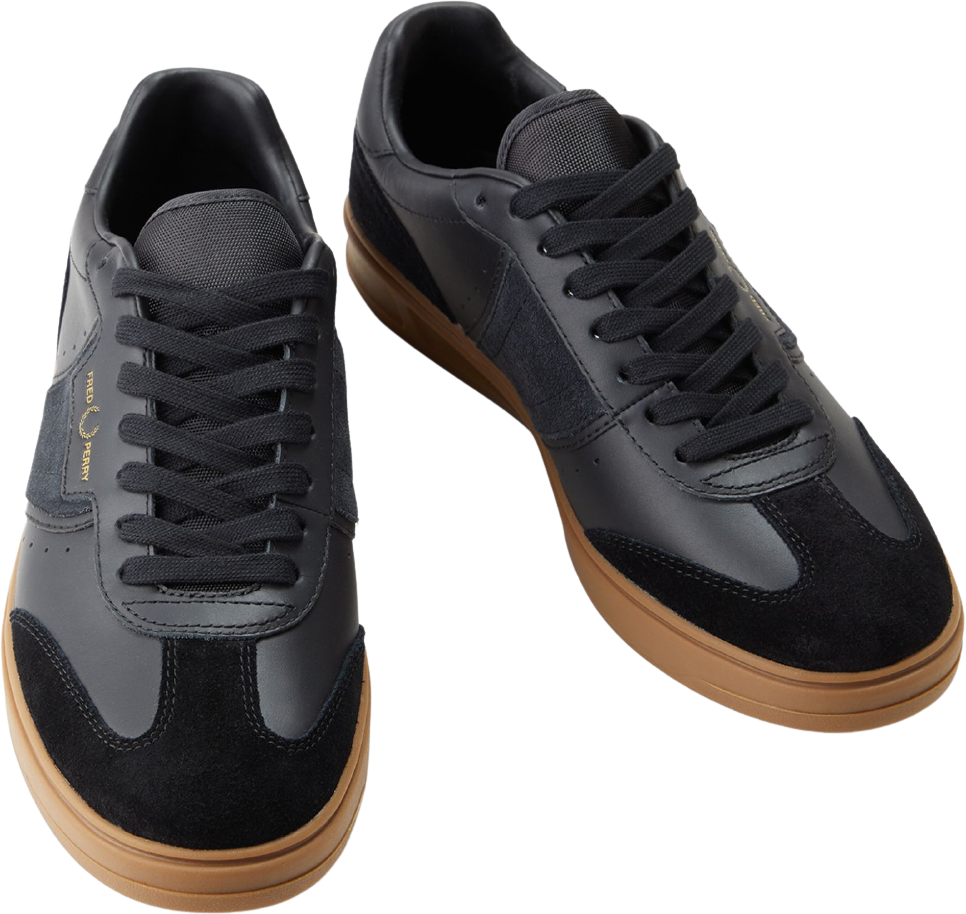 Fred Perry B4 Leather/Suede Black