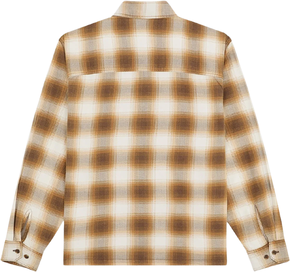 Dickies Gulfport Flannel Shirt Chocolate Brown