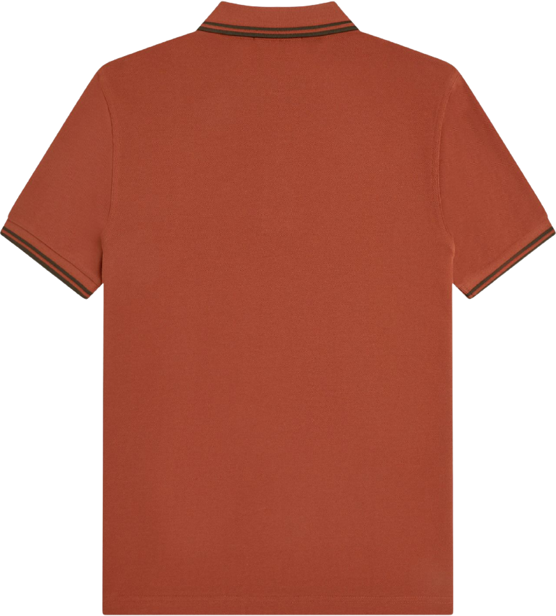Fred Perry Twin Tipped Shirt Brandy/Night Green