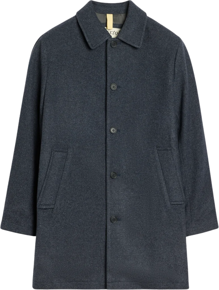 Brixtol Textiles T-Coat Wool Florence Blue
