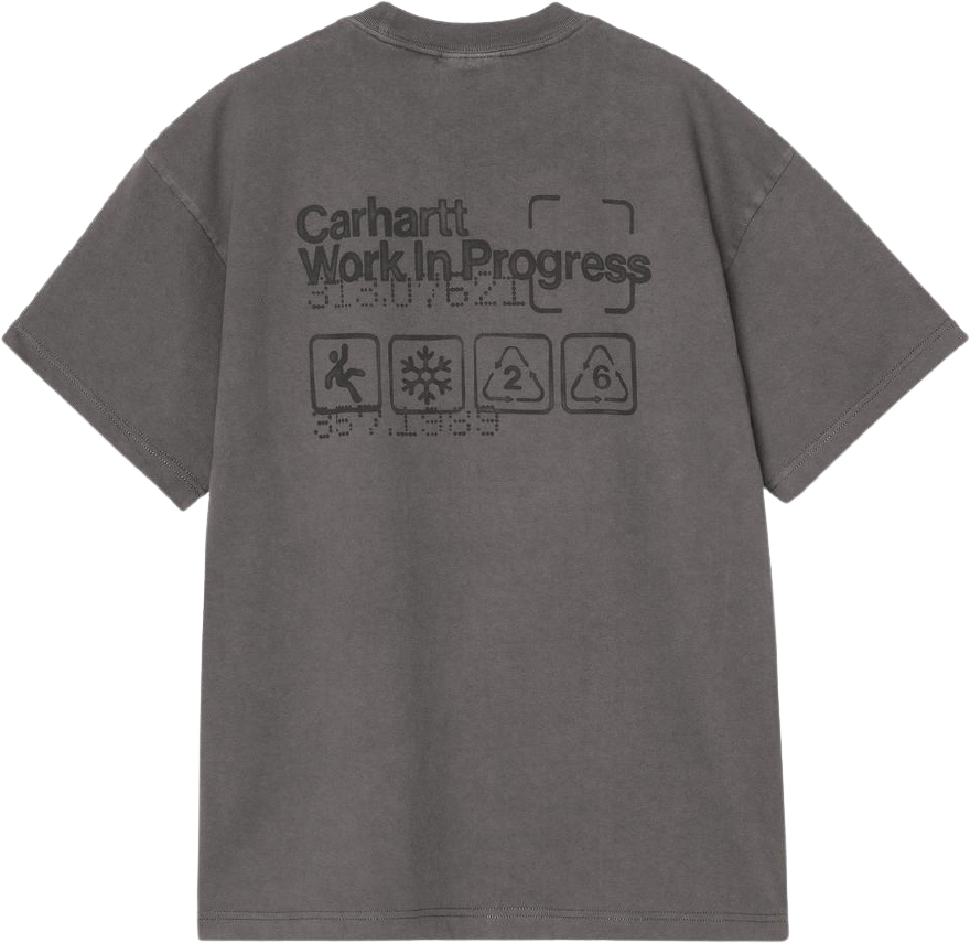 Carhartt WIP S/S Boxed T-Shirt Soot Garment Dyed