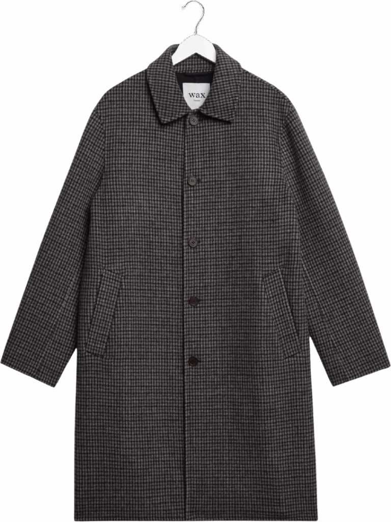 Wax London Stan Coat Double Face Navy/Brown